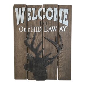 Farmhouse Brown and Black Deer Art & Decals Wall Decor